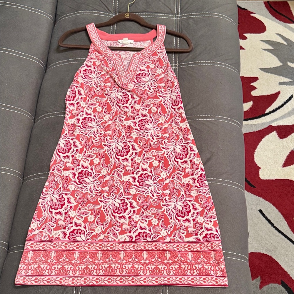 Magnolia Grace Pink and White Floral Sleeveless Dress